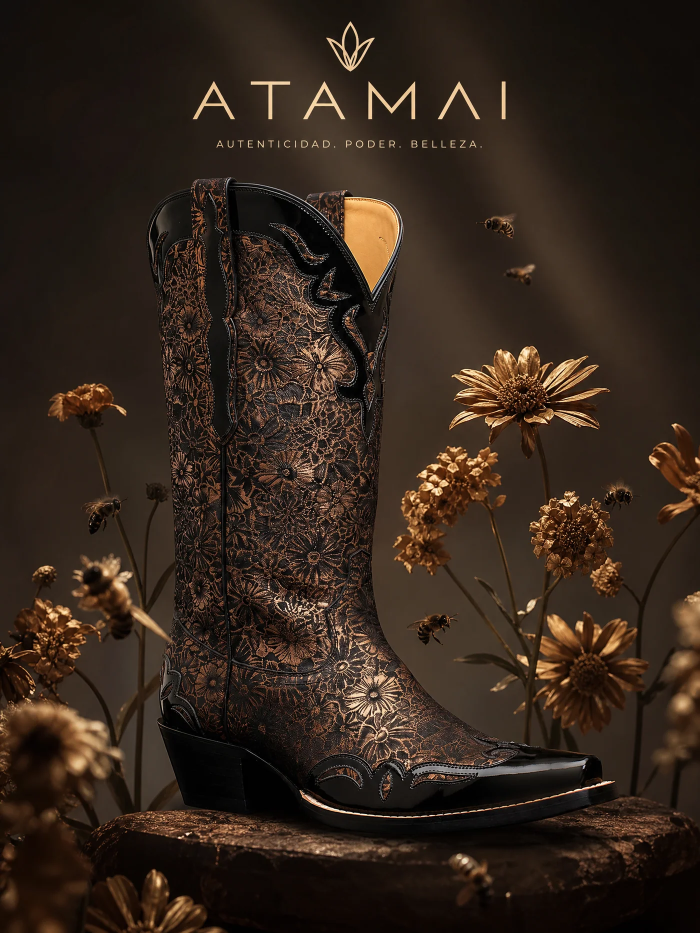 Bota ATAMAI — Zanate, silueta elegante en piel mate